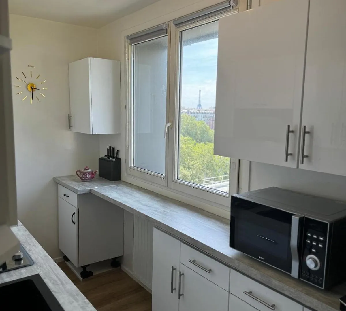Apparemment Lumineux Vue Tour Eiffel Apartment Paris